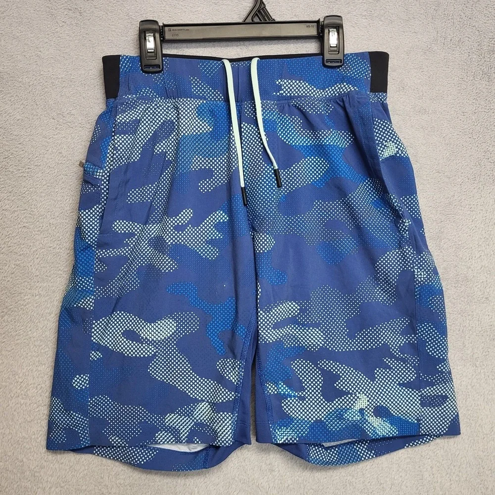 Lululemon Shorts Mens Small Blue Camo Luxtreme Liner 9